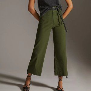 Anthropolgie The Colette Cropped Wide-Leg Pants by Maeve 28P